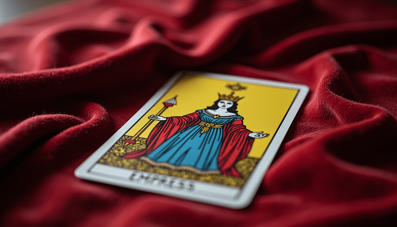 La Emperatriz sobre un paño de terciopelo