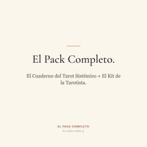El Pack Completo: El Cuaderno del Tarot Sistémico y El Kit de la Tarotista